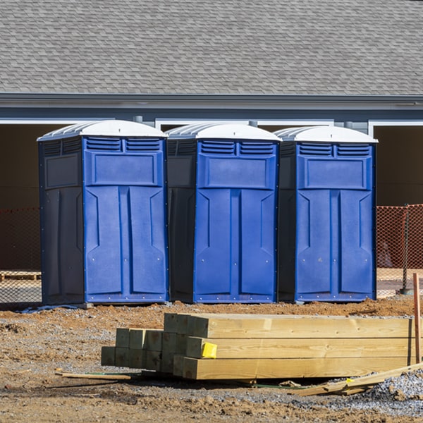 what is the maximum capacity for a single porta potty in Gorham